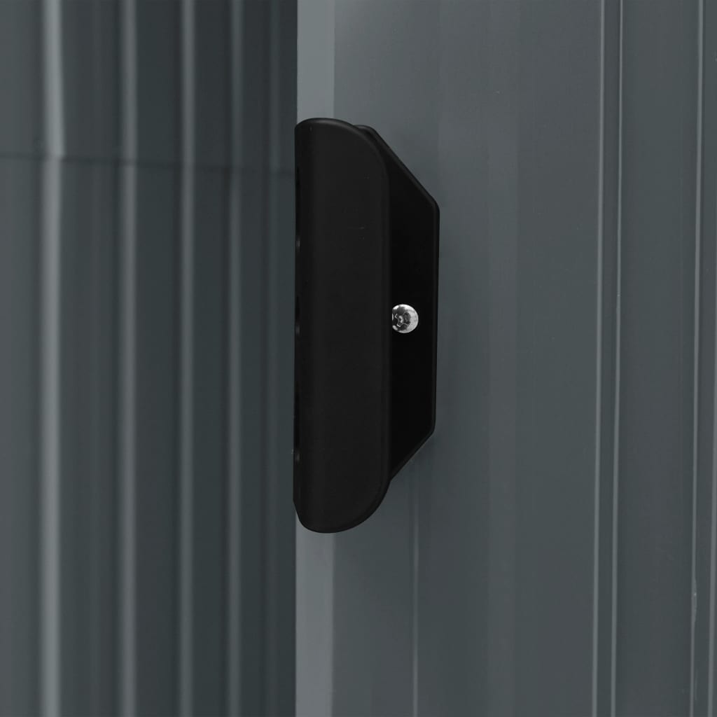 Capanno da Giardino con Scaffali Grigio 205x130x183 cm in Ferro - homemem39