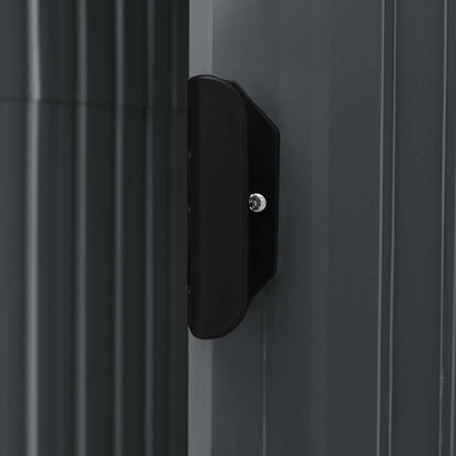 Capanno da Giardino con Scaffali Antracite 205x130x183 cm Ferro - homemem39