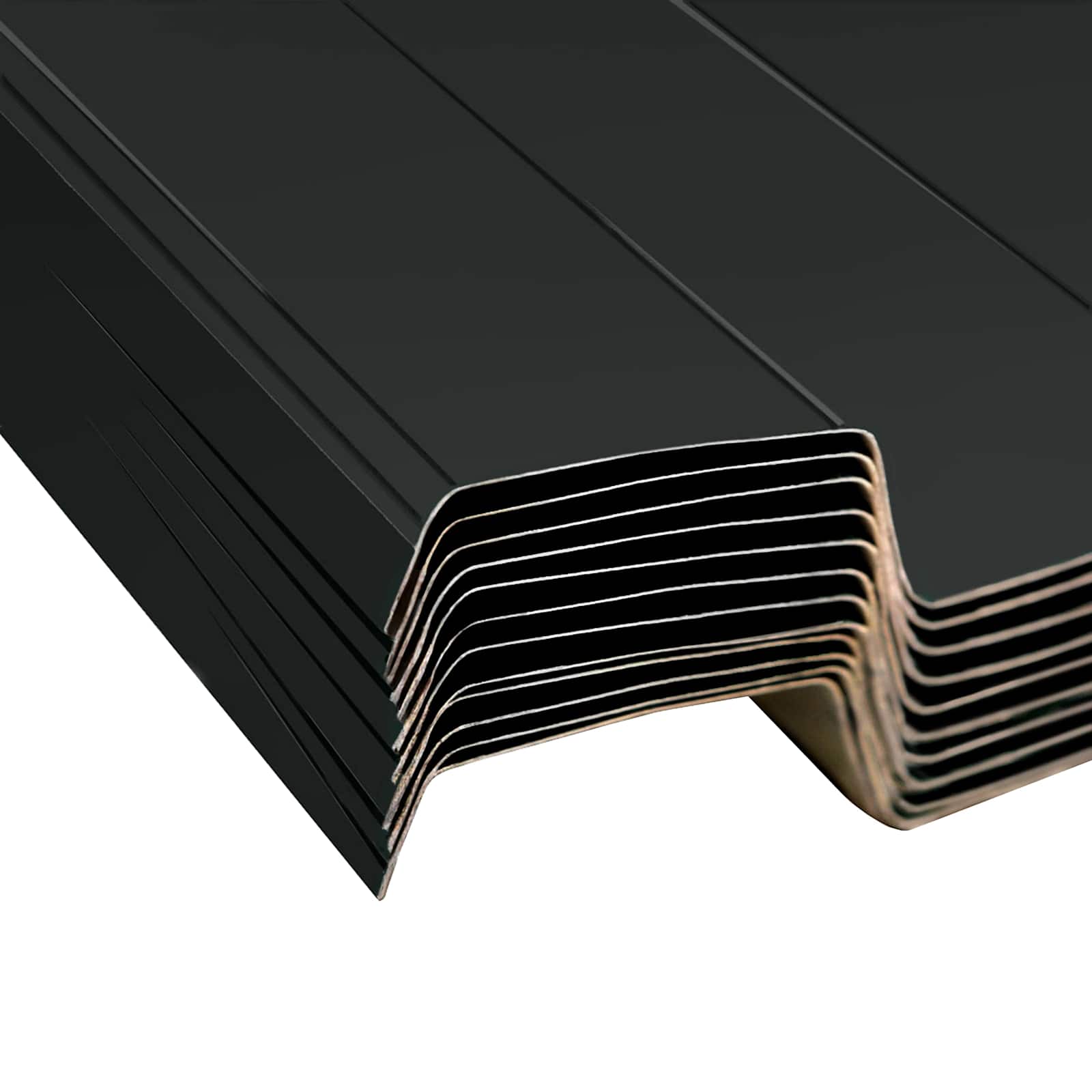 Pannello per tetto 12 pcs Antracite 129 x 45 cm Acciaio zincato | homemem39