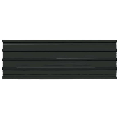 Pannello per tetto 12 pcs Antracite 129 x 45 cm Acciaio zincato | homemem39