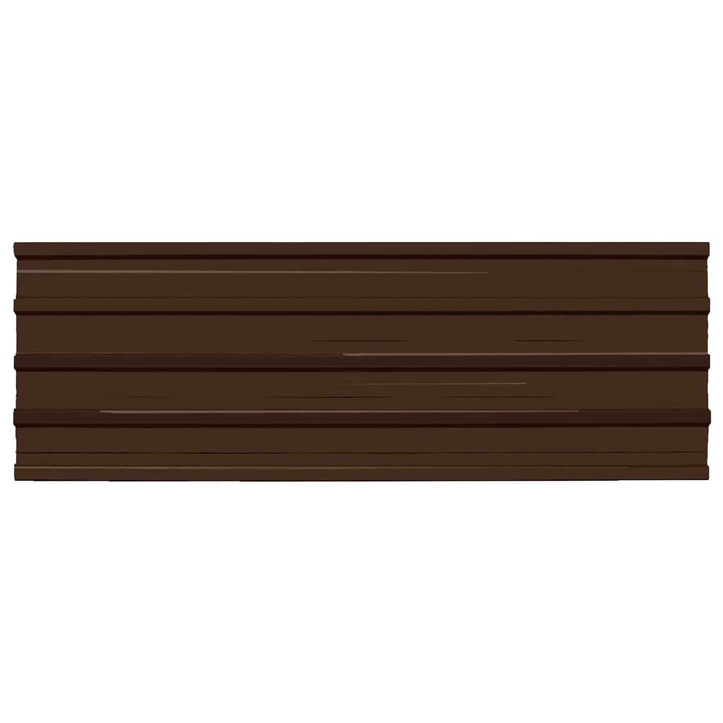 Pannello per tetto 12 pcs Marrone 129 x 45 cm Acciaio zincato