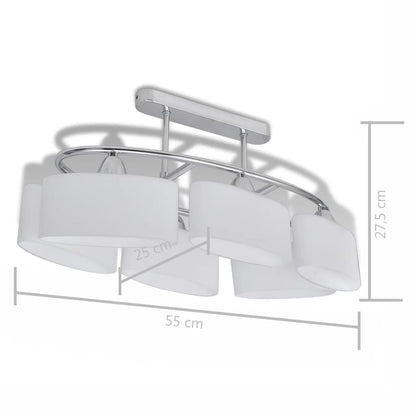 Lampade da Soffitto Ellissoidali 4 pz Paralume in Vetro E14 | homemem39