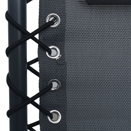 Sdraio Pieghevole Grigia in Textilene