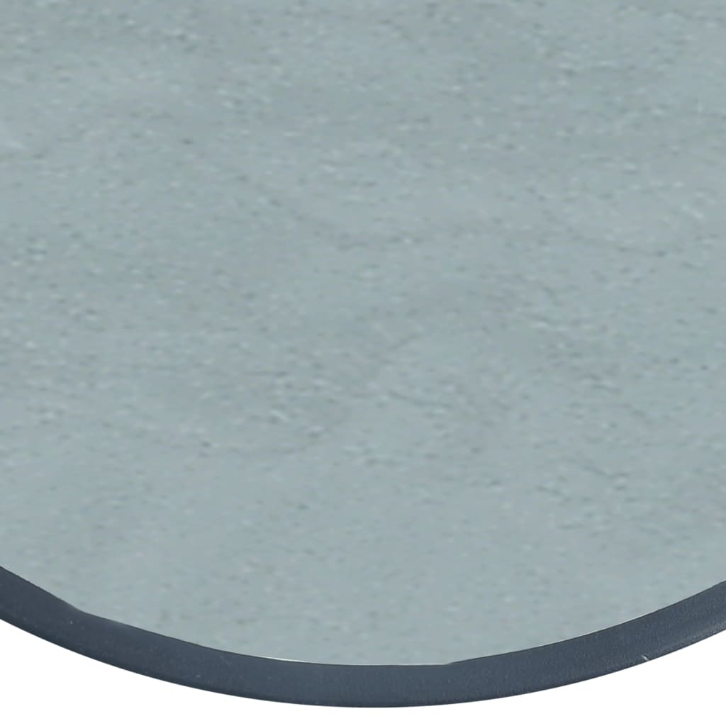 Tavolino da Bistrot Nero 40x46 cm in Acciaio e Vetro - homemem39