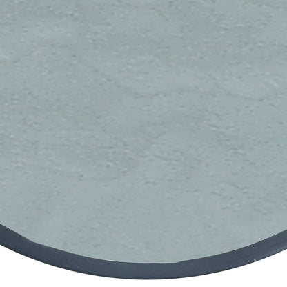 Tavolino da Bistrot Nero 40x46 cm in Acciaio e Vetro - homemem39