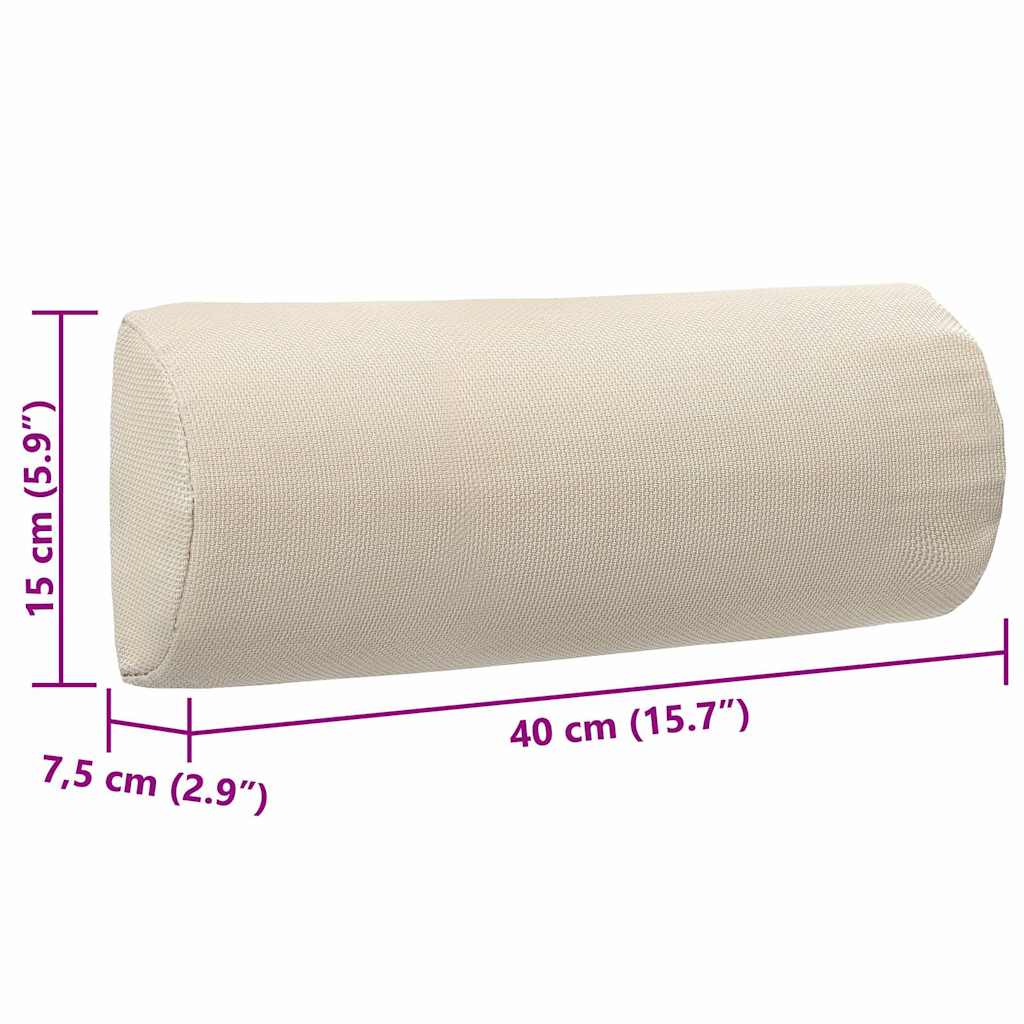Poggiatesta per Sdraio Crema 40x7,5x15 cm in Textilene | homemem39