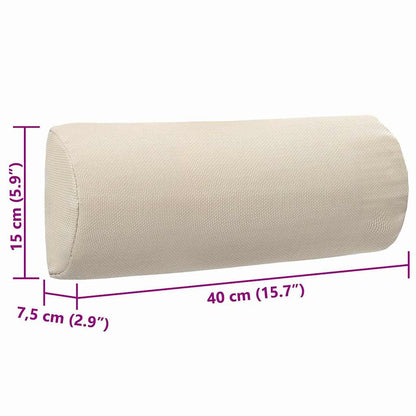 Poggiatesta per Sdraio Crema 40x7,5x15 cm in Textilene | homemem39
