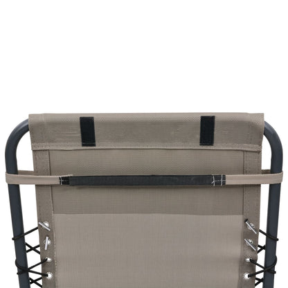 Headrest for Deckchairs Taupe Gray 40x7.5x15 cm in Textilene