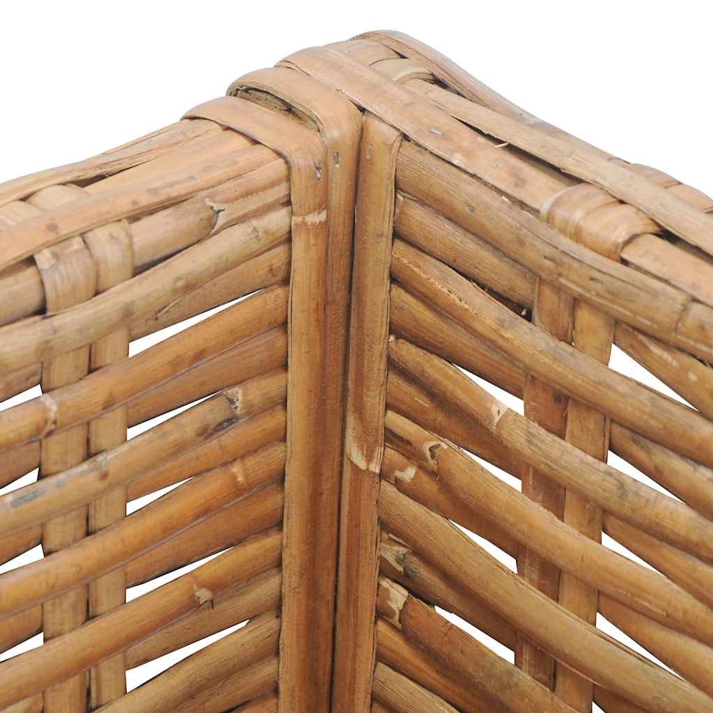 Divano Angolare con Cuscini in Rattan Naturale - homemem39