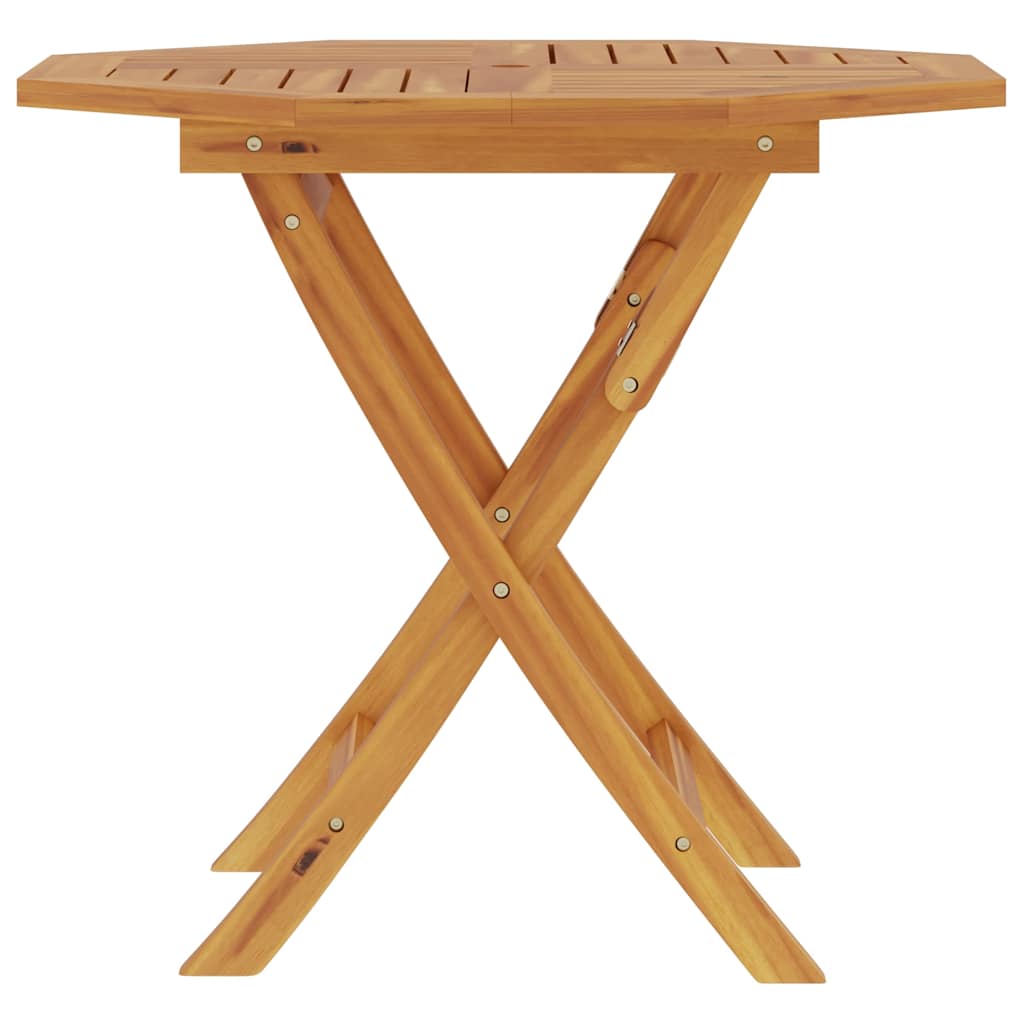 Tavolo da Giardino Pieghevole 85x85x76cm Legno Massello di Teak