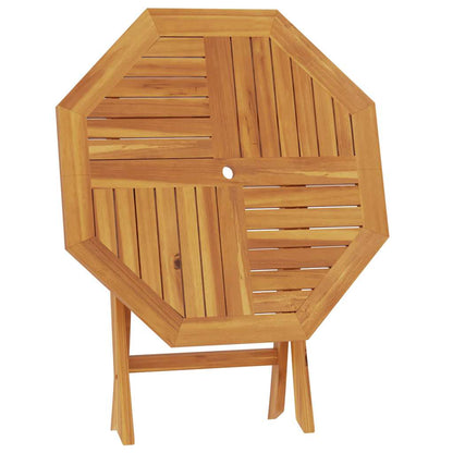 Tavolo da Giardino Pieghevole 85x85x76cm Legno Massello di Teak | homemem39