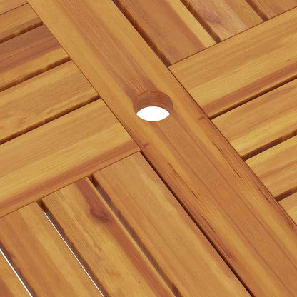 Tavolo da Giardino Pieghevole 85x85x76cm Legno Massello di Teak