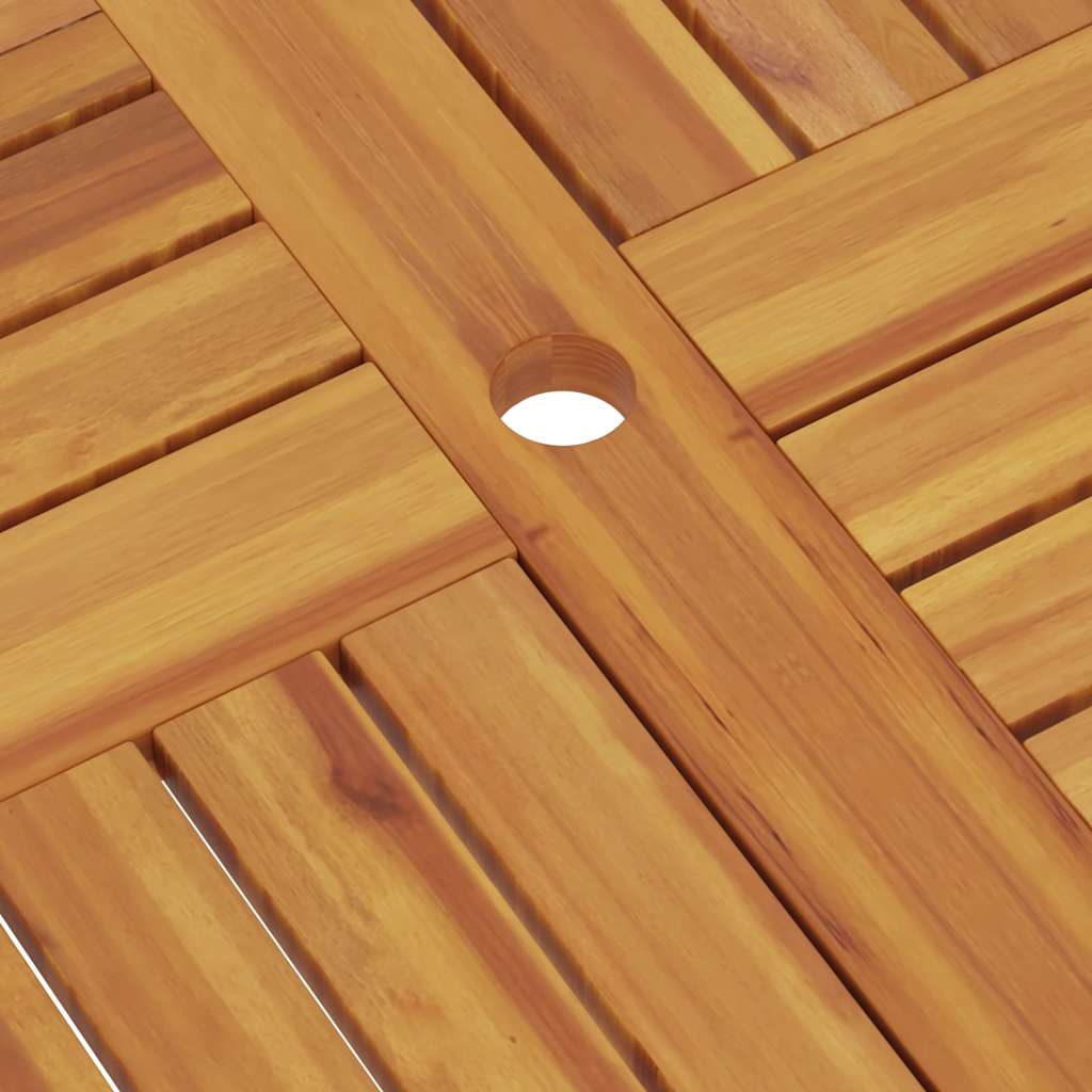 Tavolo da Giardino Pieghevole 85x85x76cm Legno Massello di Teak
