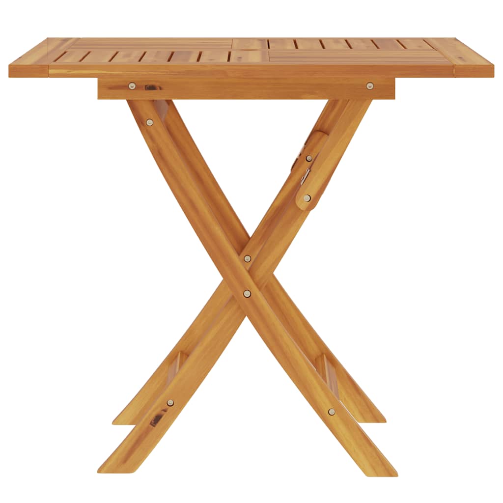 Tavolo da Giardino Pieghevole 85x85x76cm Legno Massello di Teak