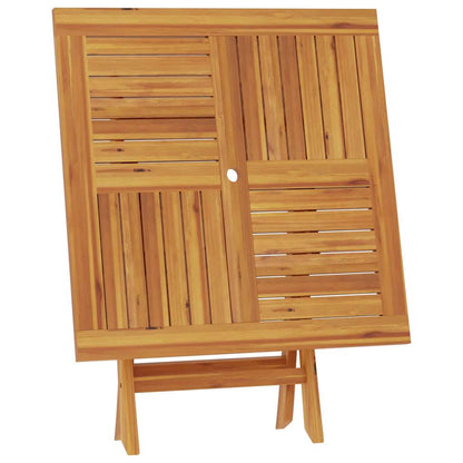 Tavolo da Giardino Pieghevole 85x85x76cm Legno Massello di Teak | homemem39