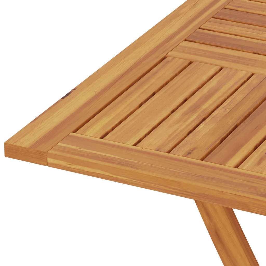 Tavolo da Giardino Pieghevole 85x85x76cm Legno Massello di Teak