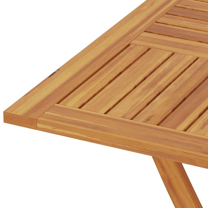 Tavolo da Giardino Pieghevole 85x85x76cm Legno Massello di Teak