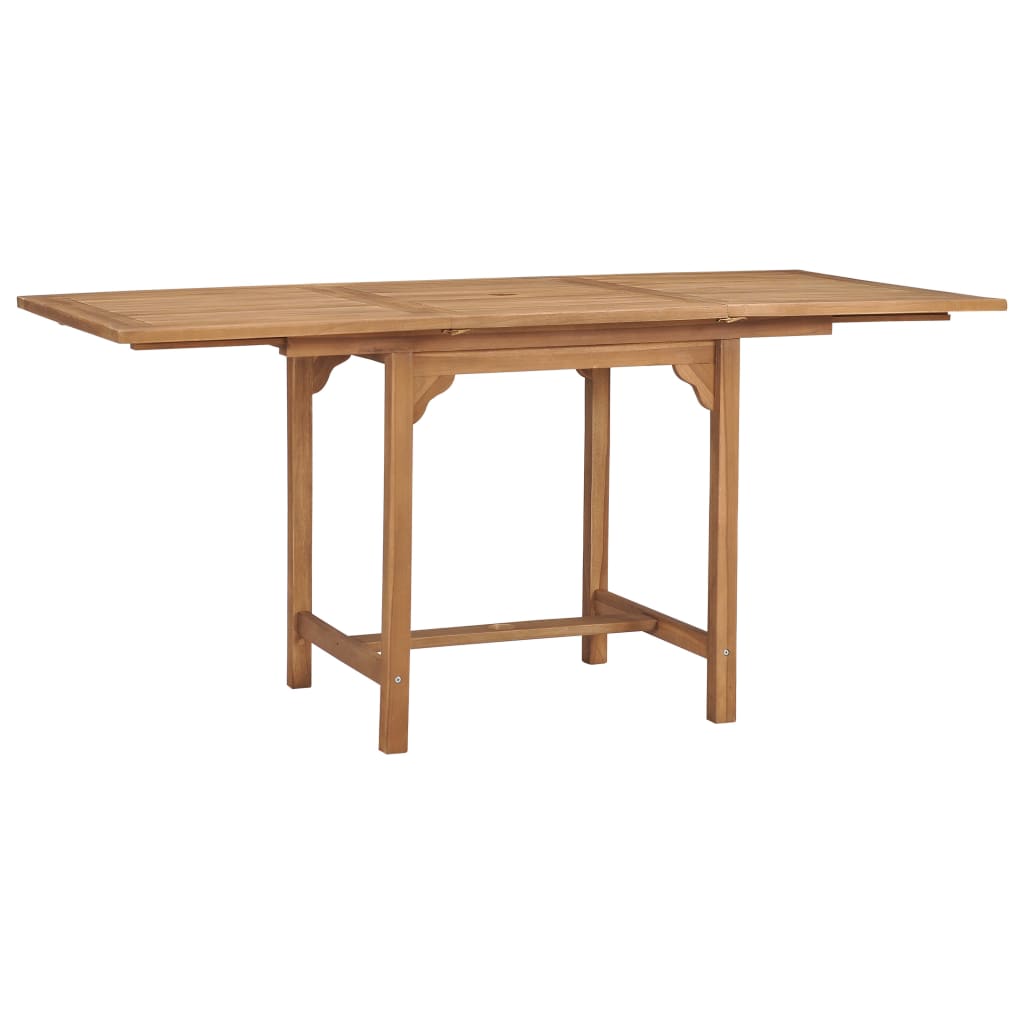 Tavolo da Giardino Estensibile (110-160)x80x75 cm Massello Teak - homemem39