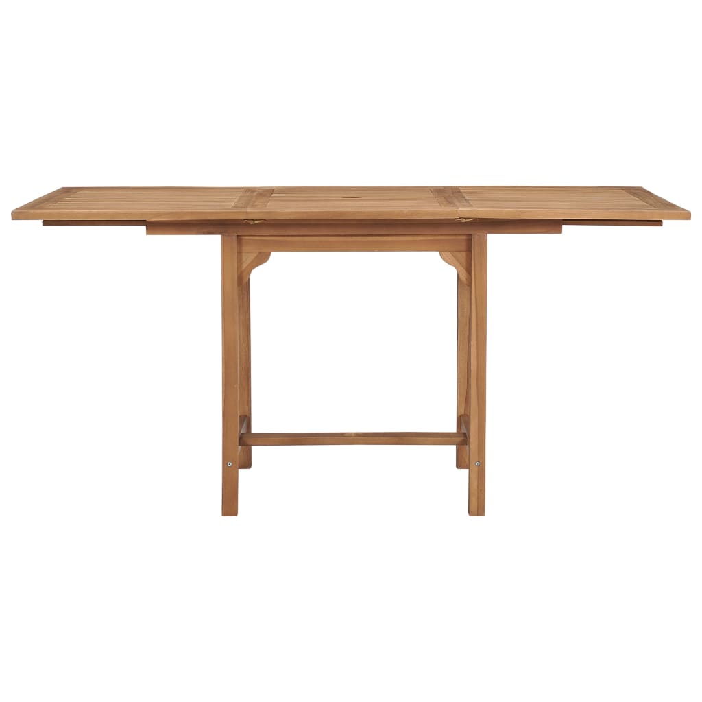 Tavolo da Giardino Estensibile (110-160)x80x75 cm Massello Teak - homemem39