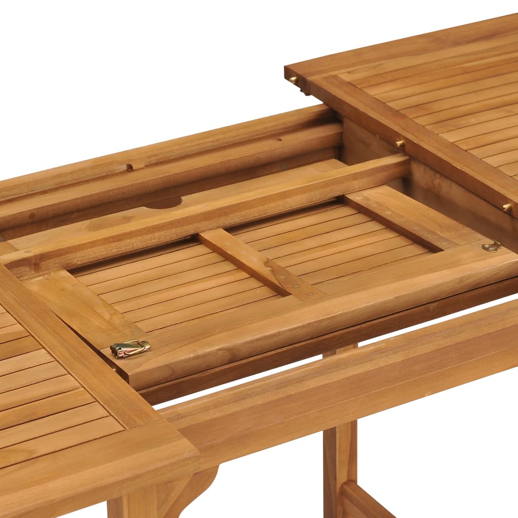 Tavolo da Giardino Estensibile (110-160)x80x75 cm Massello Teak | homemem39