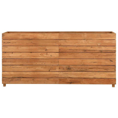 Letto Rialzato 150x40x72 cm Legno di Teak di Recupero e Acciaio - homemem39