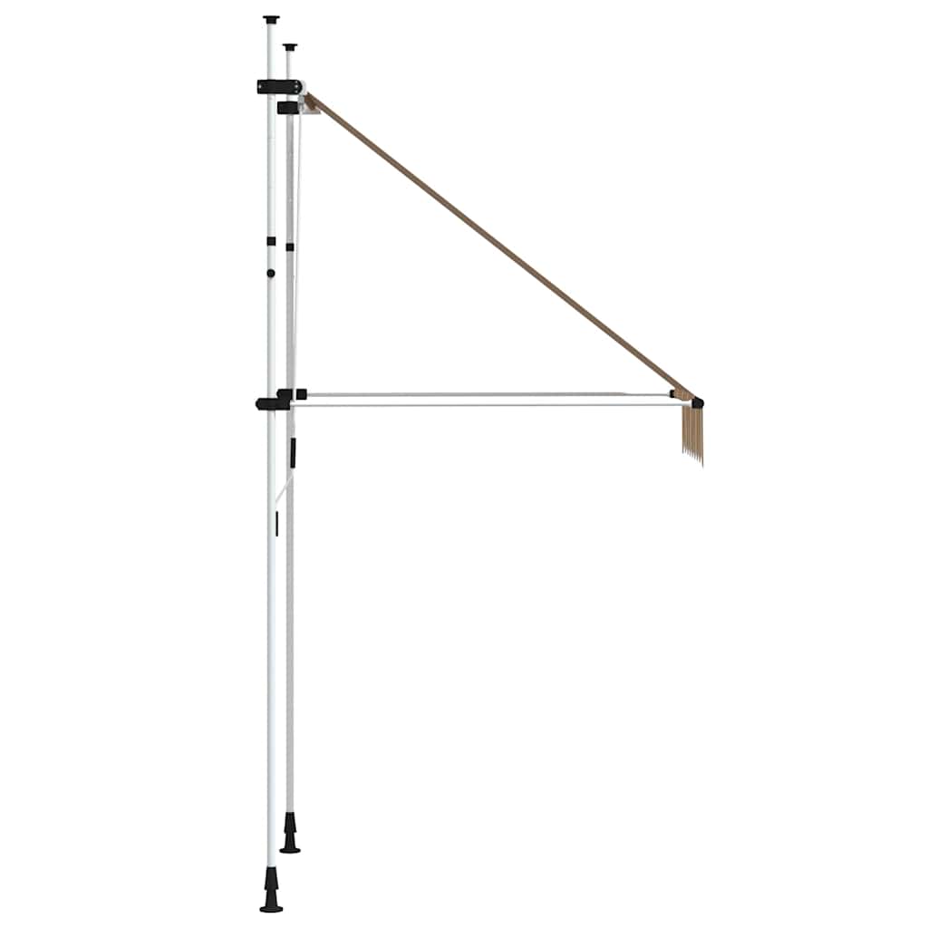 Tenda da Sole Retrattile Manuale 100 cm a Strisce Blu e Gialle | homemem39