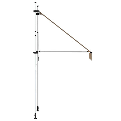 Tenda da Sole Retrattile Manuale 100 cm a Strisce Blu e Gialle | homemem39
