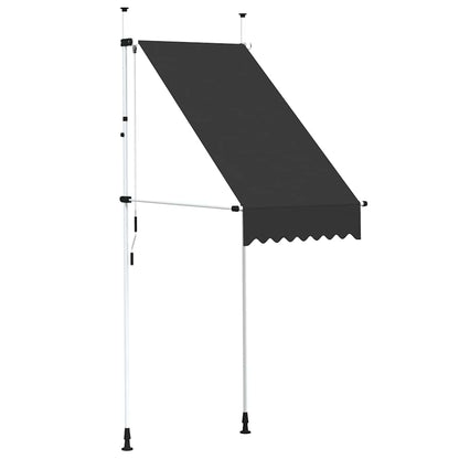 Tenda da Sole Retrattile Manuale 100 cm Antracite - homemem39