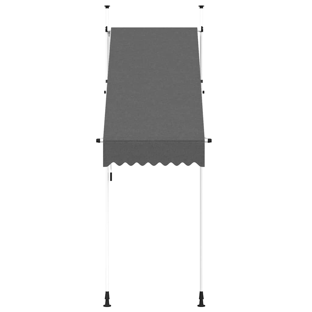 Tenda da Sole Retrattile Manuale 100 cm Antracite - homemem39