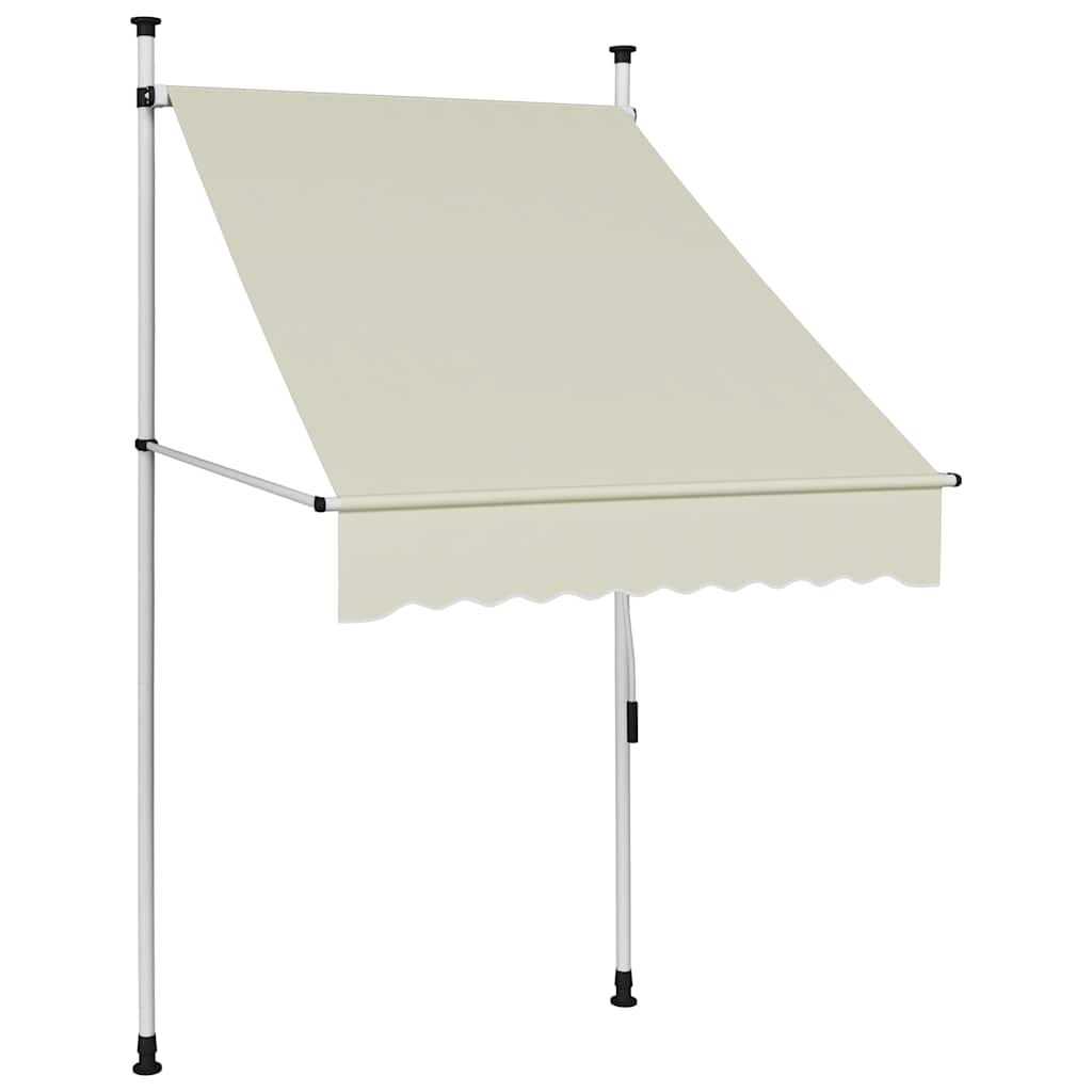 Tenda da Sole Retrattile Manuale 100 cm Crema | homemem39