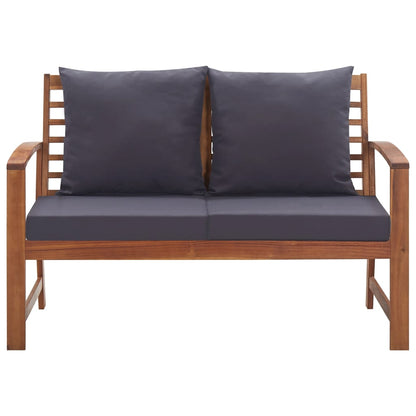 Set Divani da Giardino 4 pz con Cuscini in Massello di Acacia | homemem39
