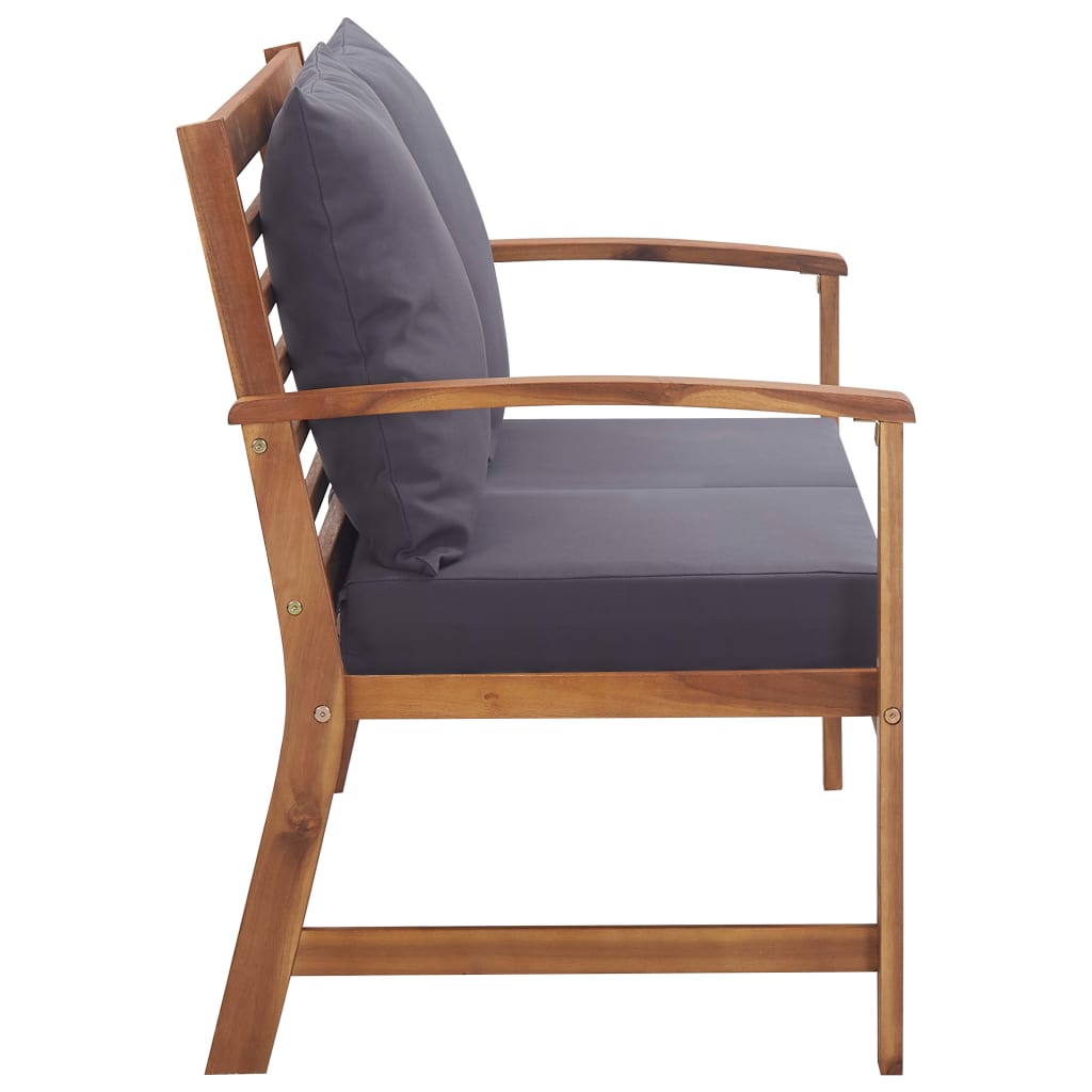 Set Divani da Giardino 4 pz con Cuscini in Massello di Acacia | homemem39