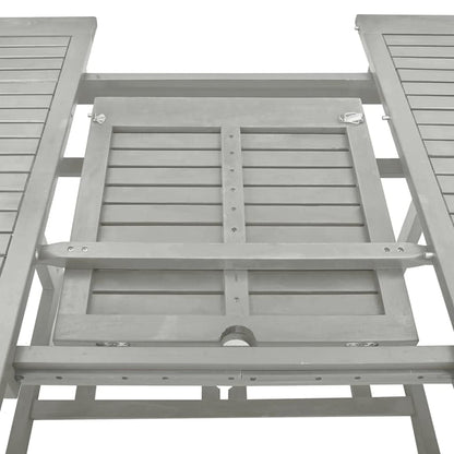 Tavolo da Giardino Grigio 200x100x75 cm in Legno di Acacia | homemem39