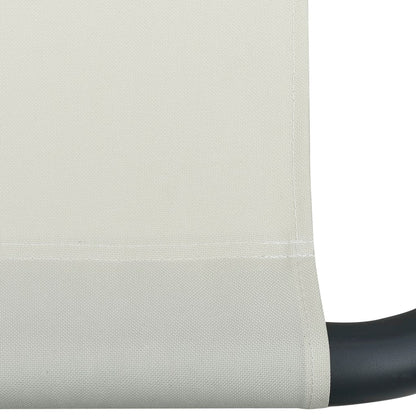 Lettino da Esterno in Tessuto Crema - homemem39