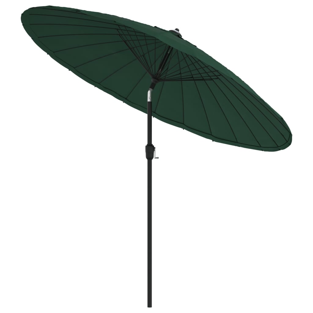 Ombrellone da Esterni con Palo in Alluminio 270 cm Verde | homemem39