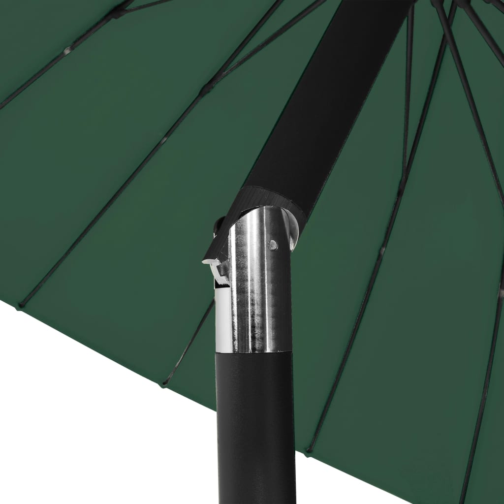 Ombrellone da Esterni con Palo in Alluminio 270 cm Verde | homemem39
