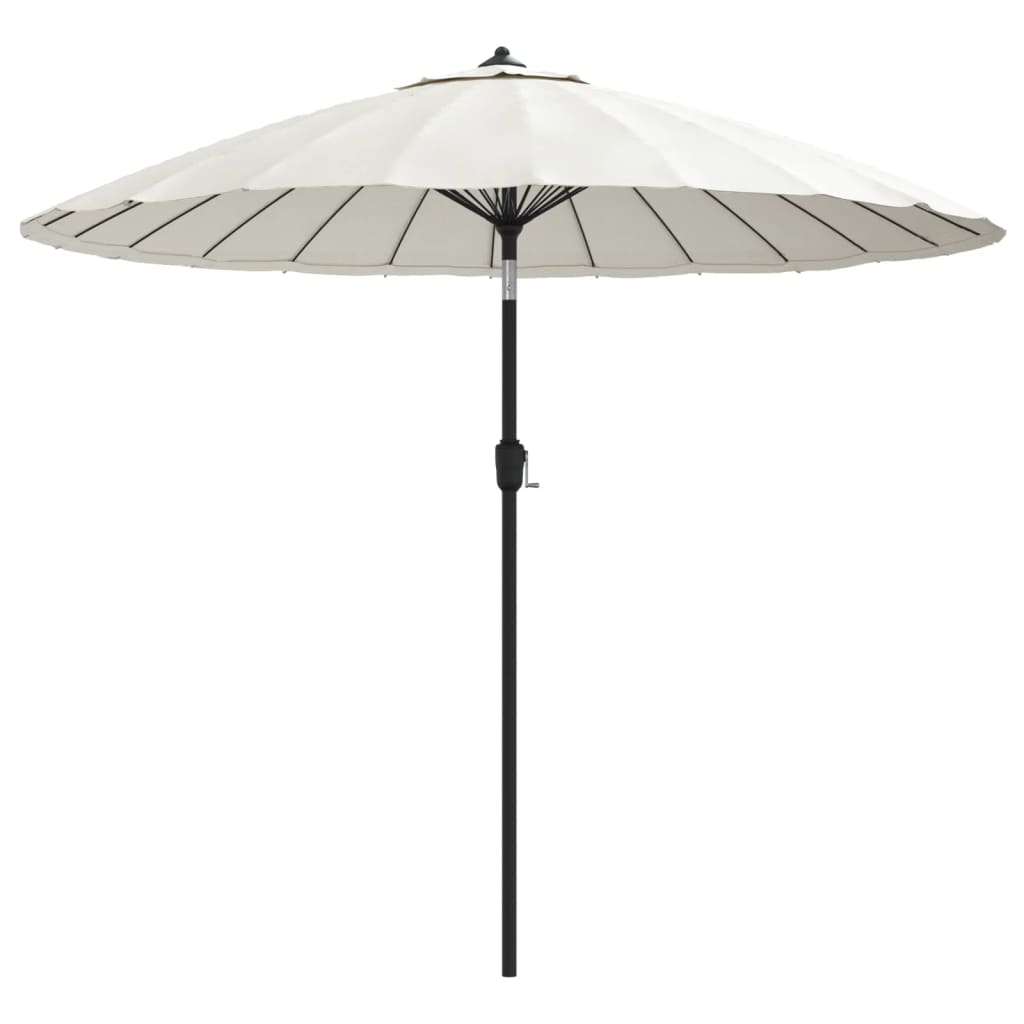Ombrellone da Esterni Palo in Alluminio 270 cm Bianco Sabbia | homemem39