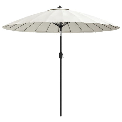 Ombrellone da Esterni Palo in Alluminio 270 cm Bianco Sabbia | homemem39