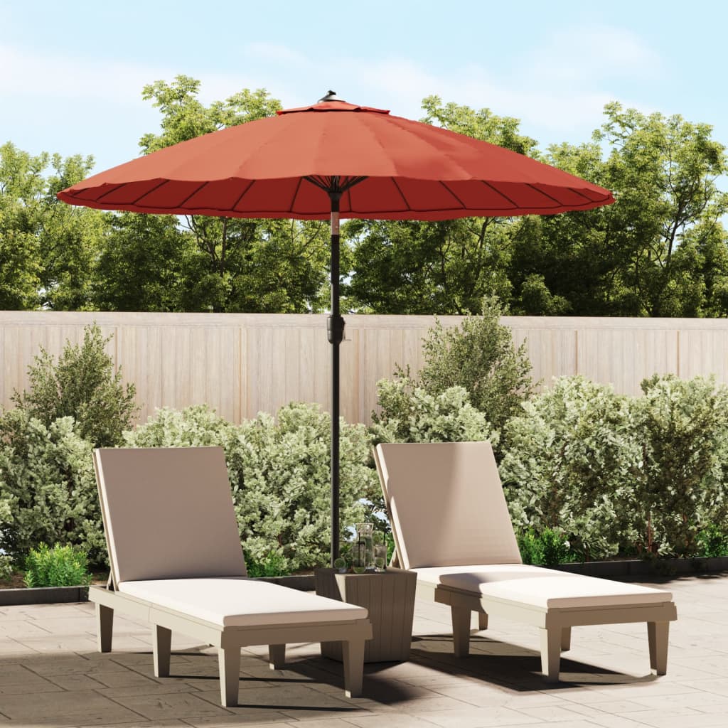 Ombrellone da Esterni Palo in Alluminio 270 cm Terracotta | homemem39