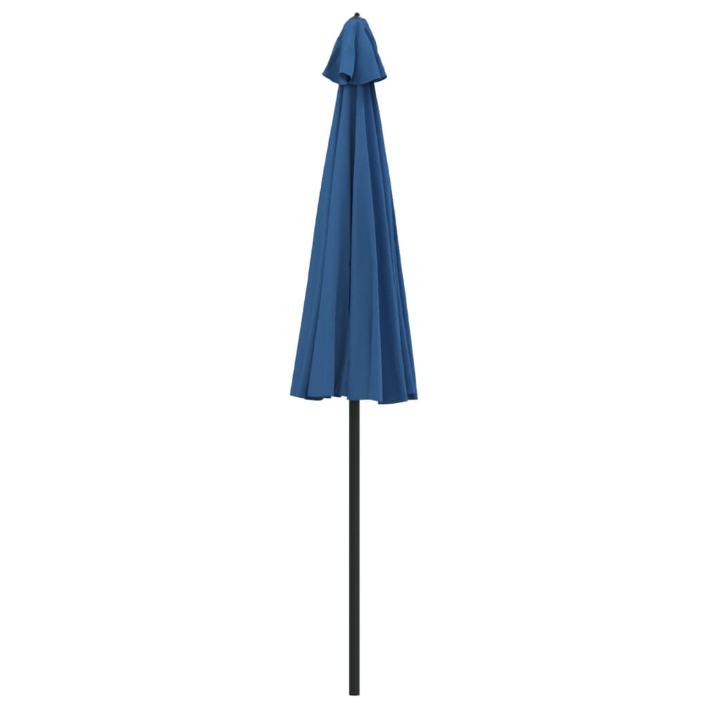 Ombrellone da Giardino con Palo in Alluminio 270 cm Azzurro