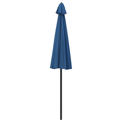 Ombrellone da Giardino con Palo in Alluminio 270 cm Azzurro