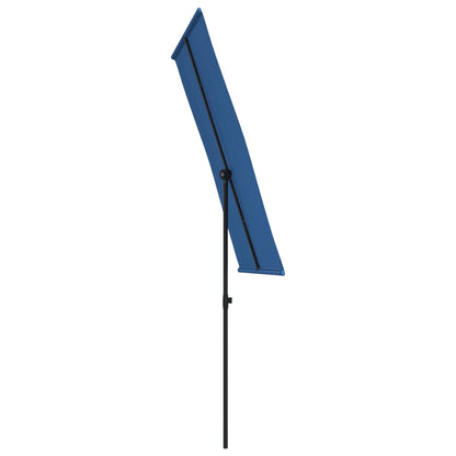Ombrellone da Giardino con Palo in Alluminio 180x110 cm Azzurro | homemem39