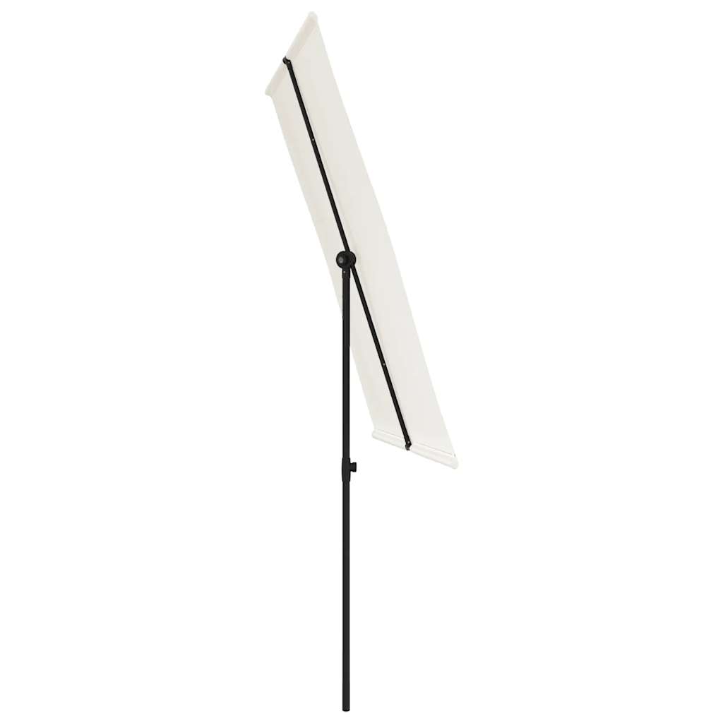Ombrellone da Giardino Palo in Alluminio 2x1,5 m Bianco Sabbia | homemem39
