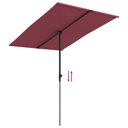 Ombrellone da Giardino con Palo in Alluminio 2x1,5 m Bordò | homemem39