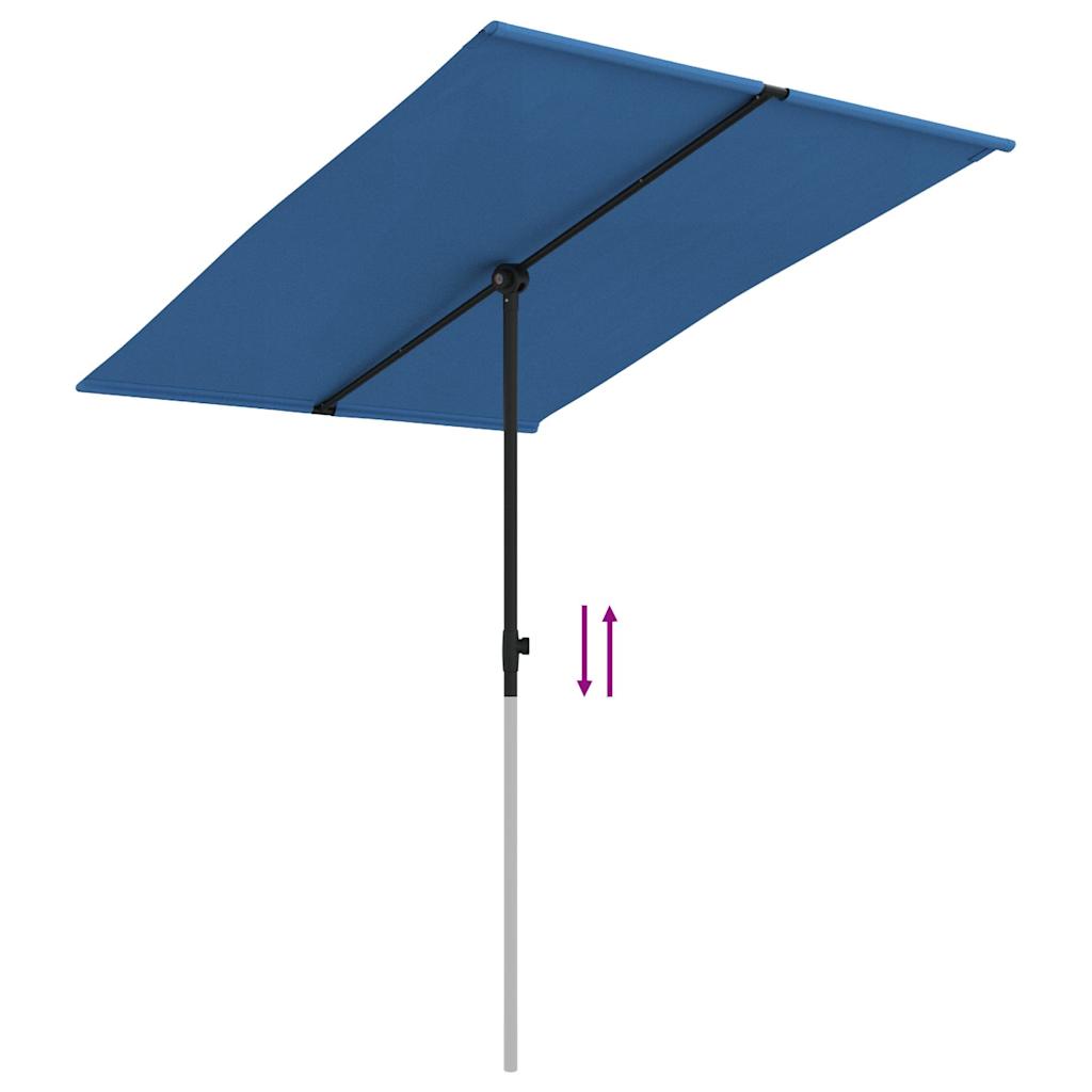 Ombrellone da Giardino con Palo in Alluminio 2x1,5 m Azzurro | homemem39