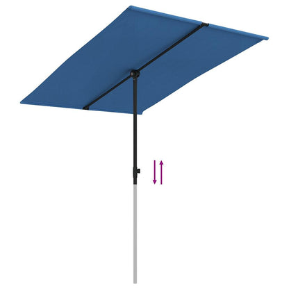 Ombrellone da Giardino con Palo in Alluminio 2x1,5 m Azzurro | homemem39