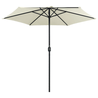 Ombrellone da Giardino Palo in Alluminio 270x246 cm Sabbia