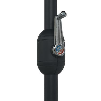 Ombrellone da Giardino con Palo in Alluminio 270x246 cm Nero | homemem39