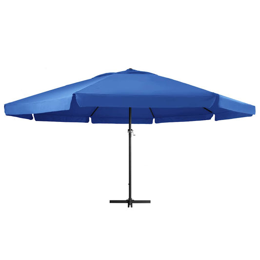 Ombrellone da Giardino con Palo in Alluminio 500 cm Azzurro