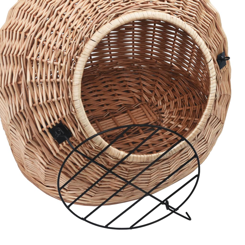 Trasportino per Gatti 60x45x45 cm in Salice Naturale | homemem39